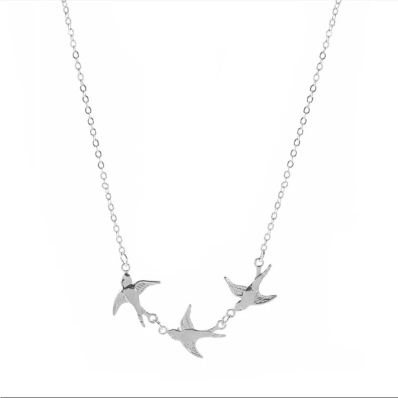 Gold Filled Swallow Bird Necklace - Picture 2 of 4
